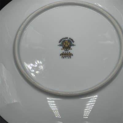 Noritake Biarritz Salad Plates Set of 2 White Vintage 8.25” - Thumbnail 4