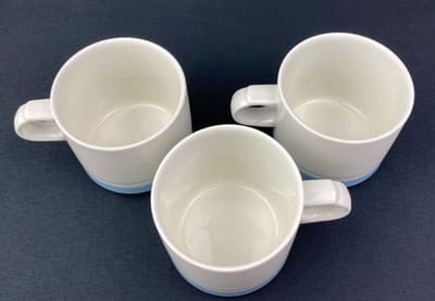 International stoneware japan blue Set Of 3 Coffee Mugs - Thumbnail 2