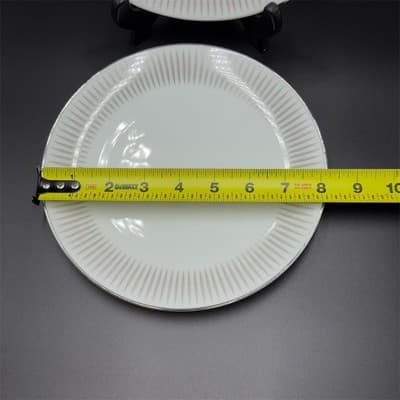 Noritake Biarritz Salad Plates Set of 2 White Vintage 8.25” - Thumbnail 3