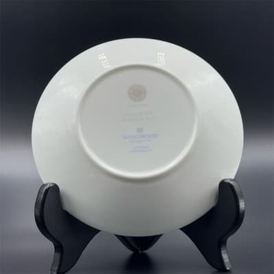 Wedgwood Flourish Robin's Egg Blue Saucer 5.5" Floral Pattern - Thumbnail 3