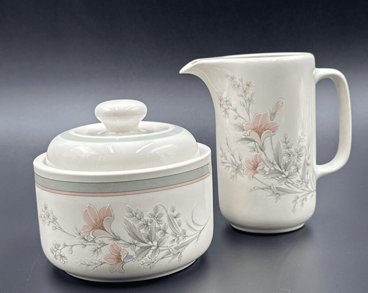 Noritake Misty Isle Deerfield Sugar & Creamer Set - Image 1