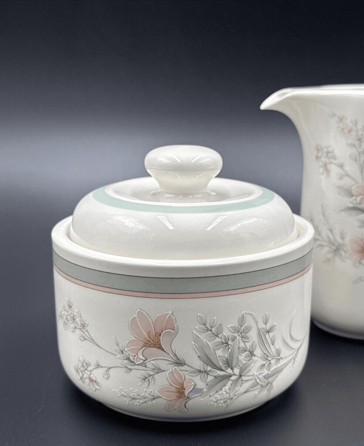 Noritake Misty Isle Deerfield Sugar & Creamer Set - Thumbnail 3