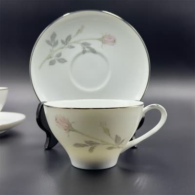 Noritake Rosemead 6210 Tea Cup & Saucer Set 4-Piece - Thumbnail 2