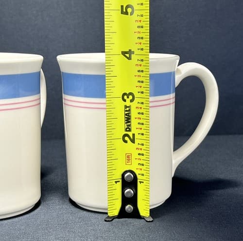 Corning Colonial Blue set of 2 coffee mugs - Thumbnail 3