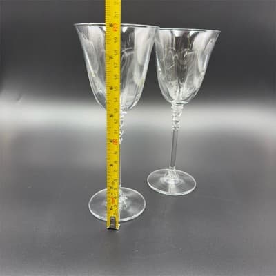 Mikasa Sonnet Optic Crystal Wine Goblets Set of 2 Elegant 8" - Thumbnail 4