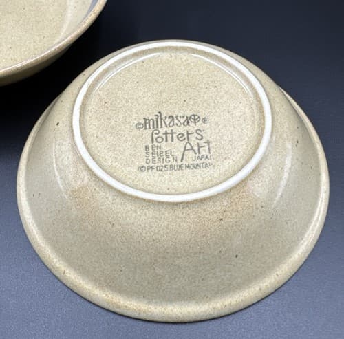 Mikasa Potters Art Ben Seibel 6 3/4" Blue Mountain Bowl - Thumbnail 3