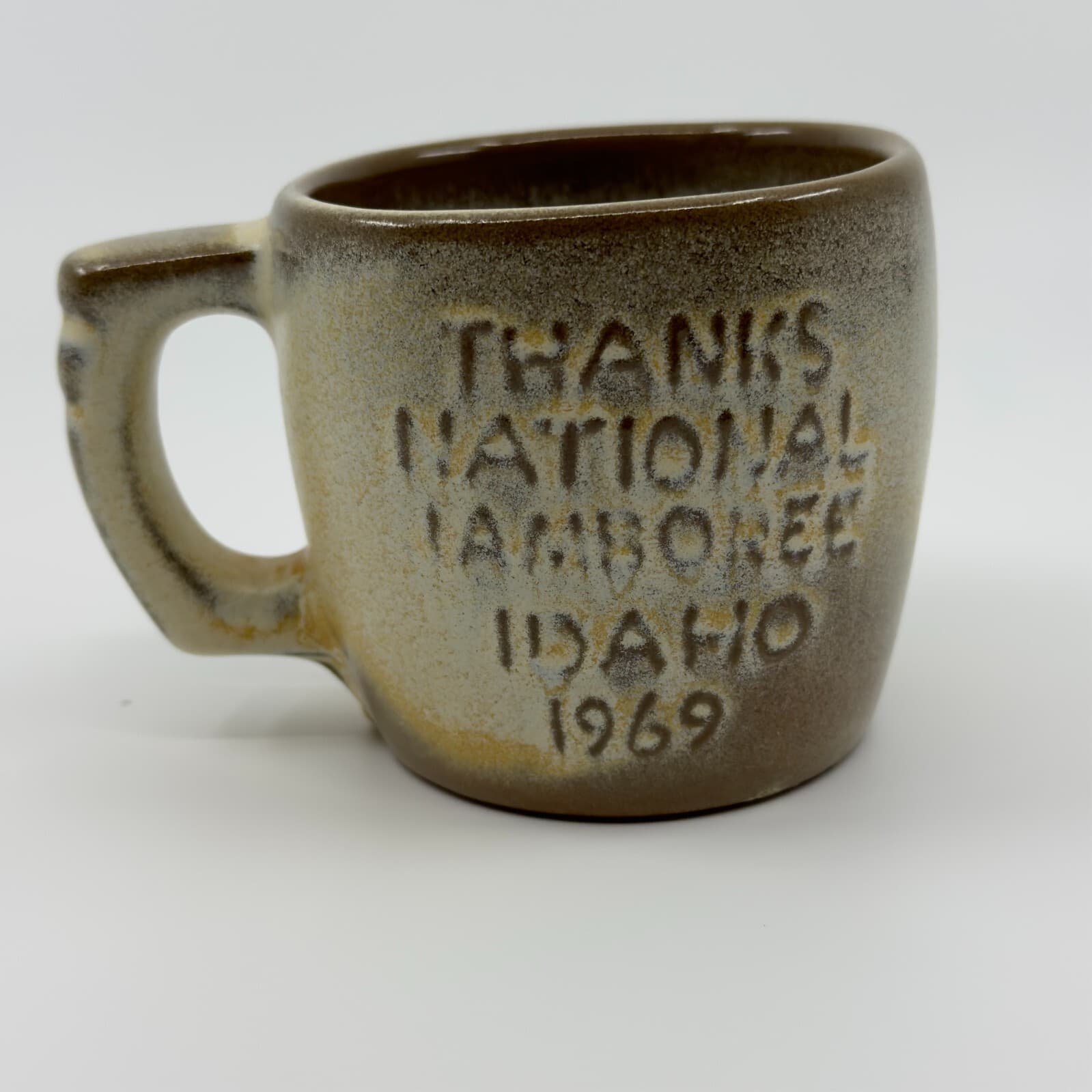 Frankoma Coffee Mug 3" National Jamboree Idaho1969 - Image 1
