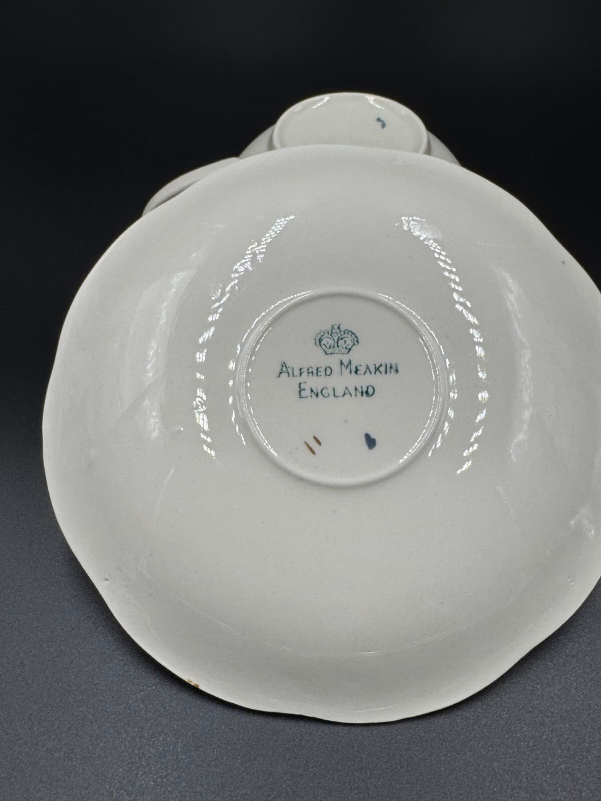 Alfred Meakin Ironstone Blue Clover Cup & Saucer Set - Thumbnail 2