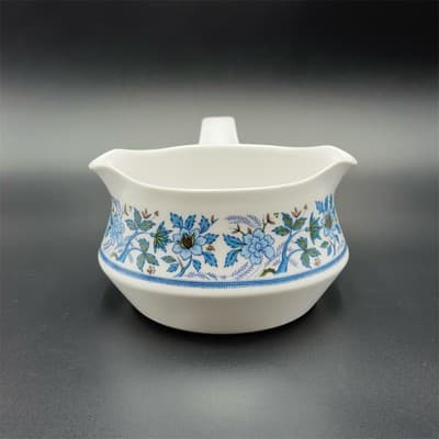 Noritake Blue Moon Pattern Gravy Boat with Handles Vintage Japan - Image 1