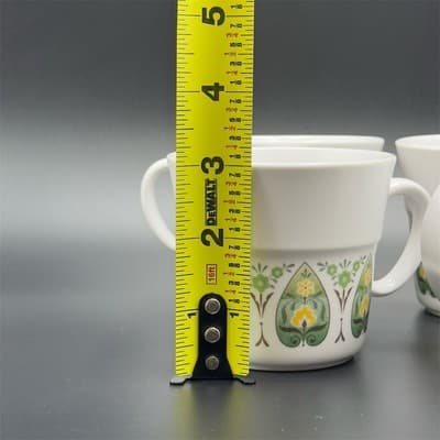 Noritake Palos Verde China Cups Set of 4 Mid Century Modern - Thumbnail 5