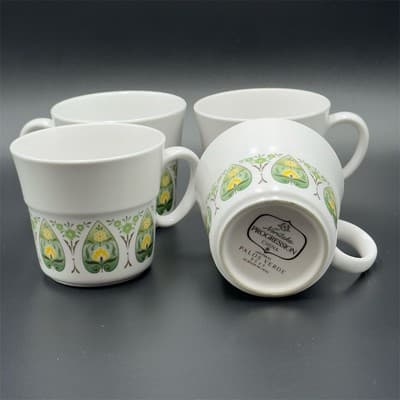 Noritake Palos Verde China Cups Set of 4 Mid Century Modern - Thumbnail 3