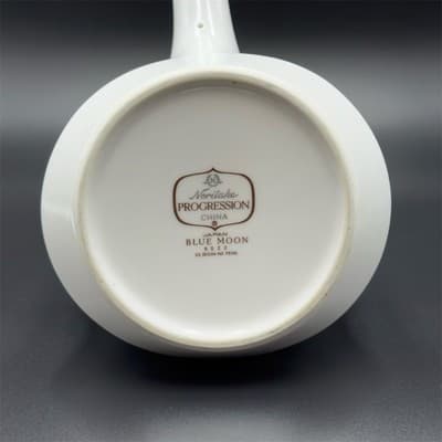 Noritake Blue Moon Pattern Gravy Boat with Handles Vintage Japan - Thumbnail 4
