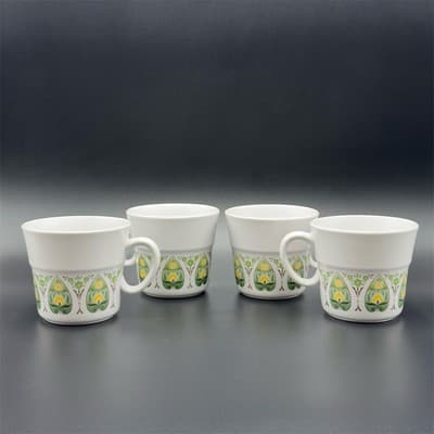 Noritake Palos Verde China Cups Set of 4 Mid Century Modern - Image 1