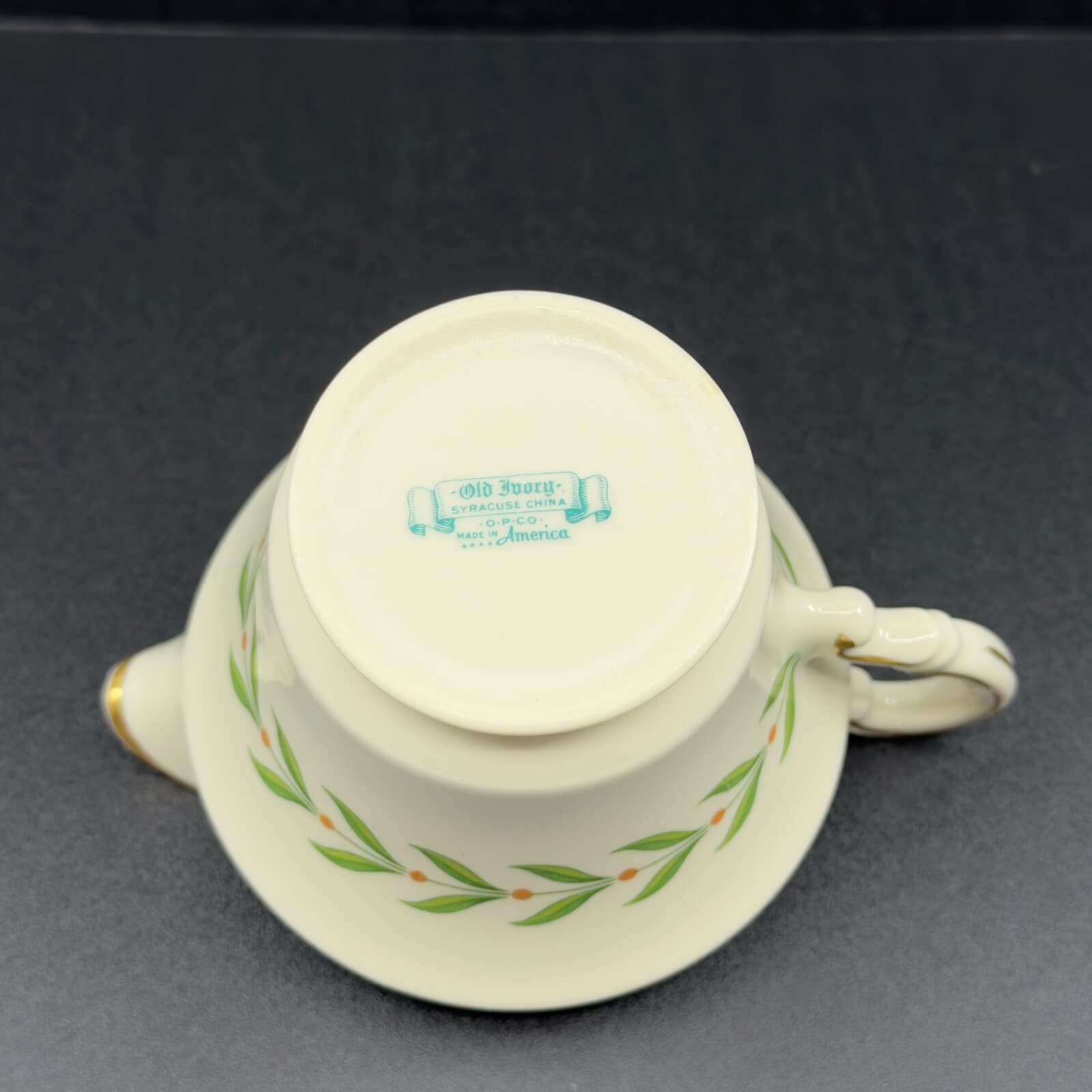 Syracuse China Old Ivory Greenwood Creamer - Thumbnail 3