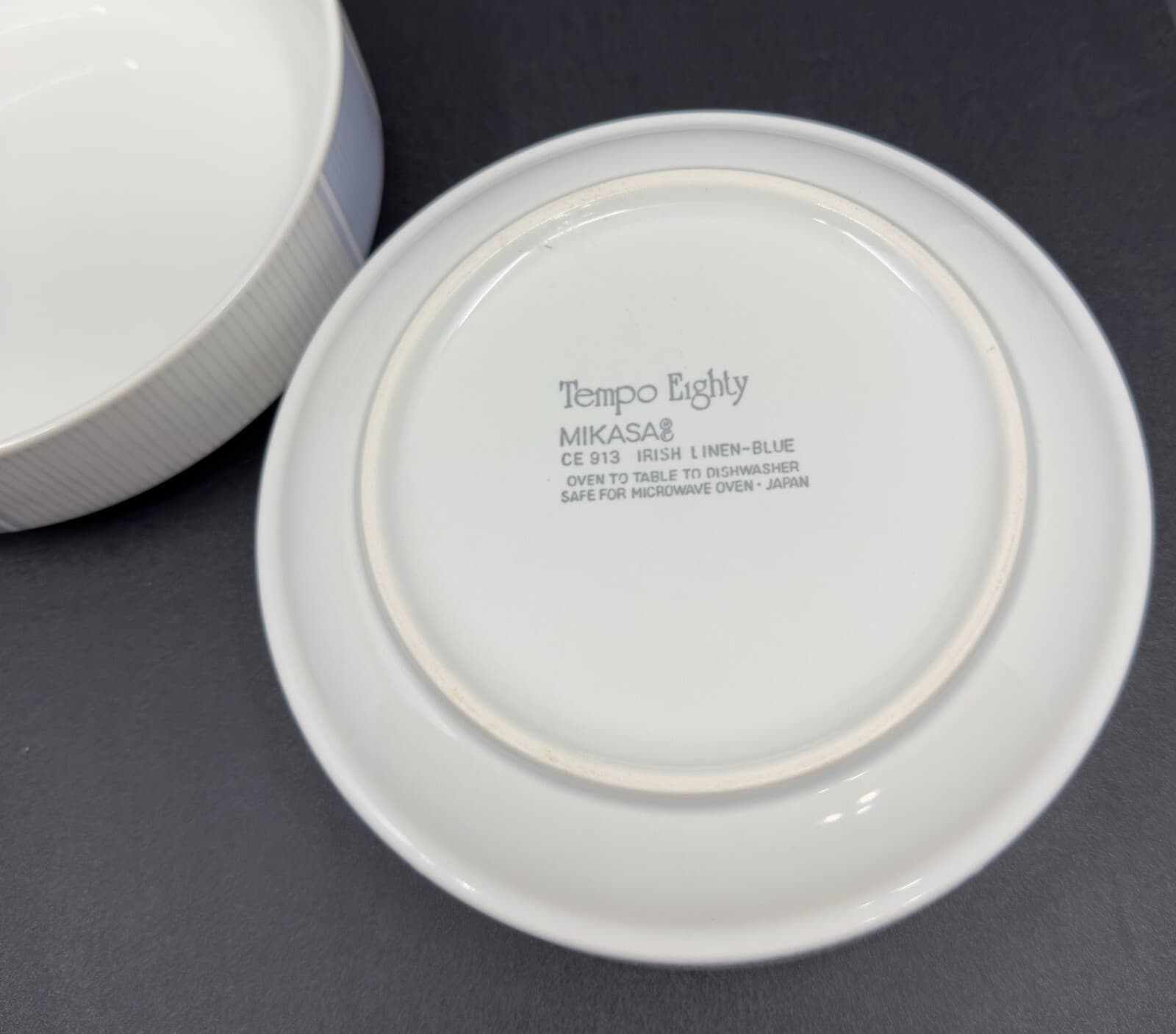 Mikasa Tempo Eighty 6 1/2" CE913 Irish Linen-Blue Set of 2 Cereal Bowls - Thumbnail 2
