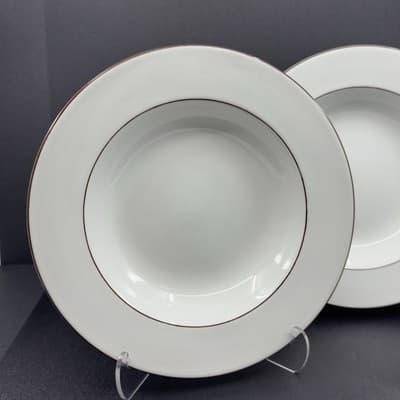Figgo Symphoni 8" rimmed pasta bowls V555 Set of 2 - Thumbnail 2