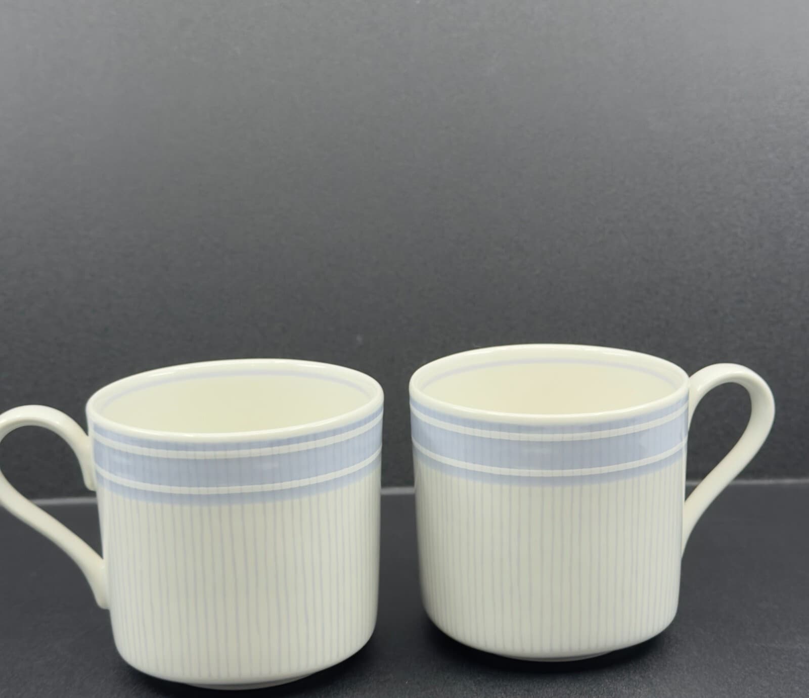 Mikasa Tempo Eighty Irish Linen- Blue #CE913 Set of 2 Coffee Cups - Image 1