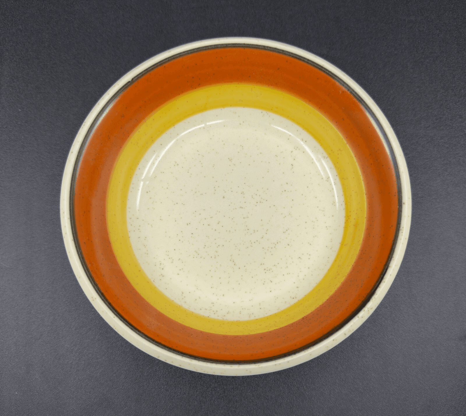 Imperial Stoneware by W Dalton 6 1/2" Cereal Bowl Tangerine P9261 - Image 1