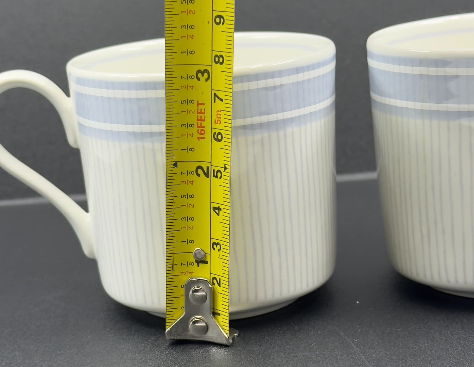 Mikasa Tempo Eighty Irish Linen- Blue #CE913 Set of 2 Coffee Cups - Thumbnail 3