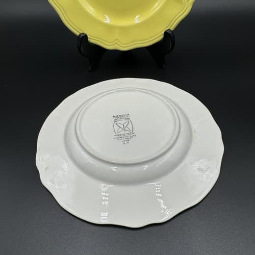 Buttercup Federalist Ironstone Set of 2 Yellow Salad Plates - Thumbnail 3