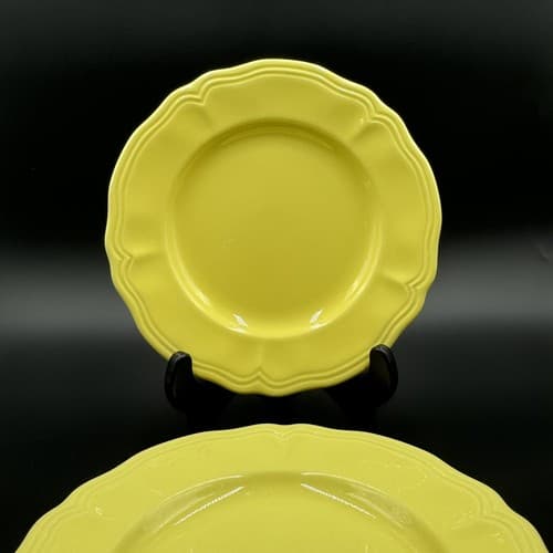 Buttercup Federalist Ironstone Set of 2 Yellow Salad Plates - Thumbnail 2
