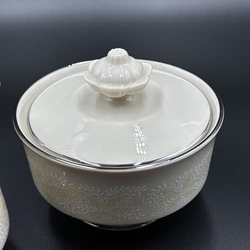 Franciscan Masterpiece China Crinoline Creamer and Sugar Bowl - Thumbnail 5
