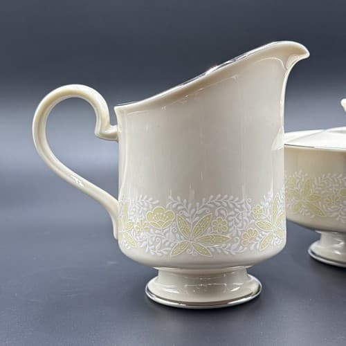 Franciscan Masterpiece China Crinoline Creamer and Sugar Bowl - Thumbnail 2