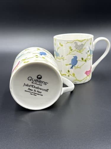Queens By Churchill Julie Dodsworth Time to Nest Fine China Mug - Thumbnail 3
