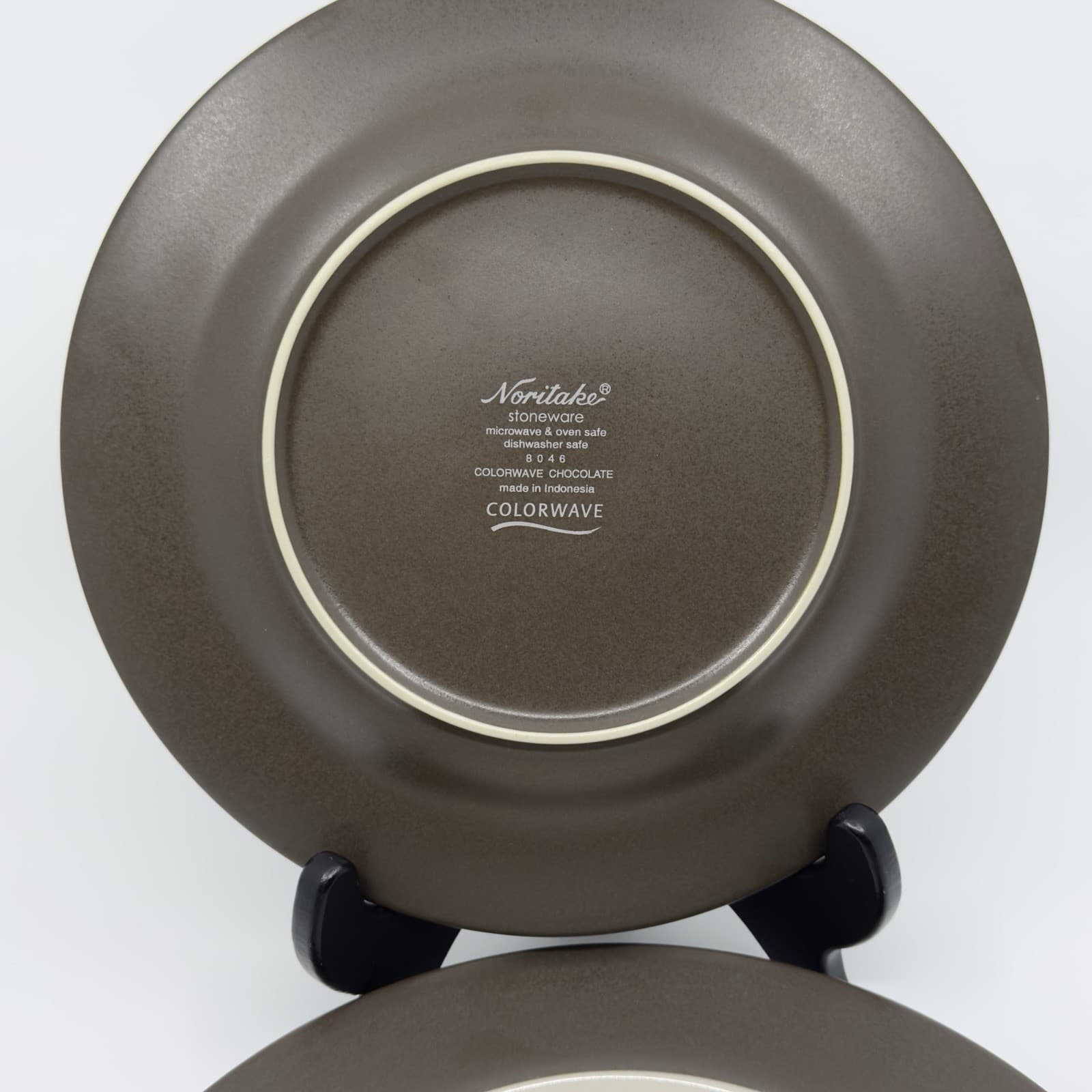 Noritake Stoneware Colorwave Brown #8046 Set of 2 Appetizer Plates - Thumbnail 3