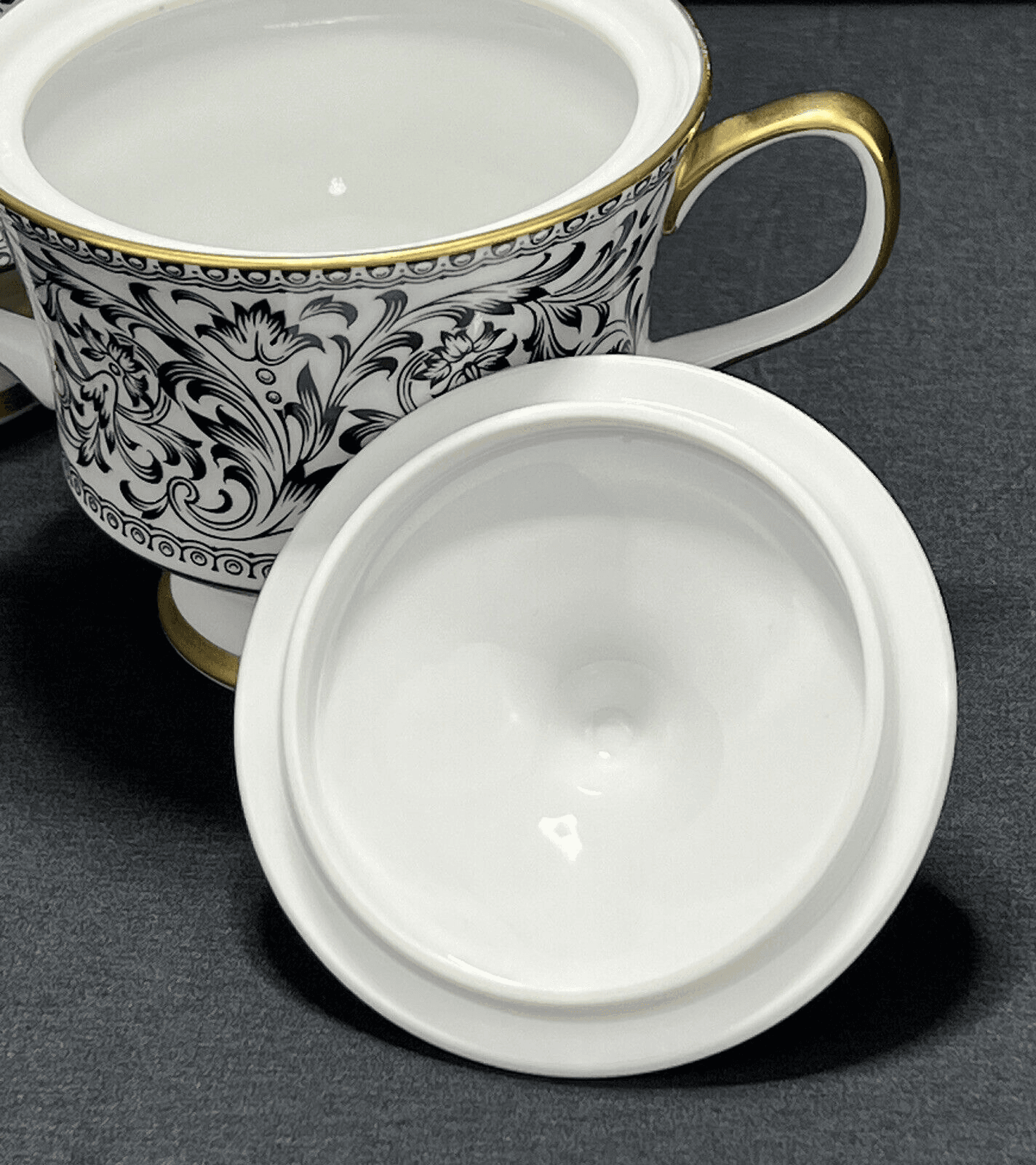 Sango China Japan Spanish Lace # 3757 Sugar Bowl and Creamer Set. - Thumbnail 6