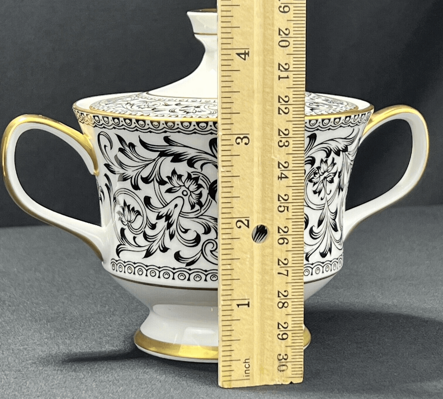 Sango China Japan Spanish Lace # 3757 Sugar Bowl and Creamer Set. - Thumbnail 7