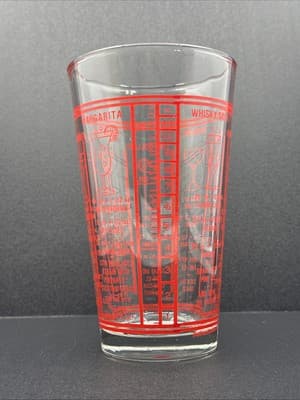 Libbey Cocktail Drink Recipe Mixing Glass 6" - Image 1