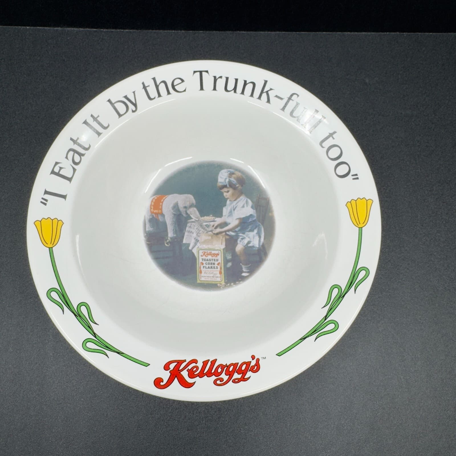 1996 Kelloggs Cereal Bowl "I Eat It by the Trunk-full too" #1 of 4 in Series - Image 1