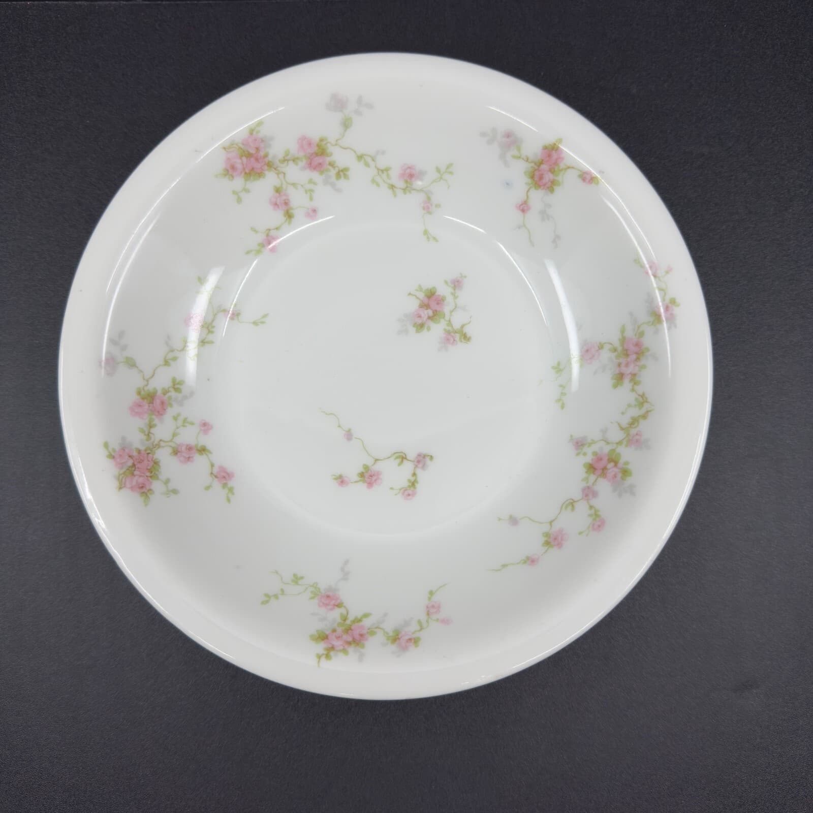 Theodore Haviland Pink Spray 7 1/2" Soup Bowls ( Set of 3) - Thumbnail 2