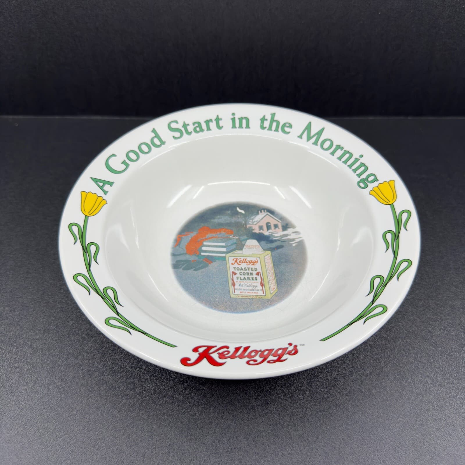 1996 Kelloggs Cereal Bowl "A Good Start in the Morning" #2 of 4 in Series - Image 1