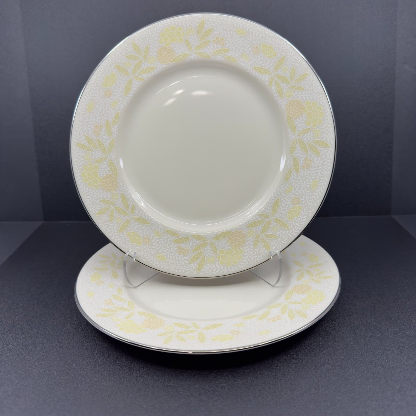 Franciscan Crinoline ( Pale Yellow) 8 1/4" Salad Plates ( set of 2) - Image 1