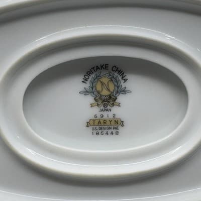 Noritake China Taryn Sauce Boat w/ Attached Underplate 5912 - Thumbnail 4