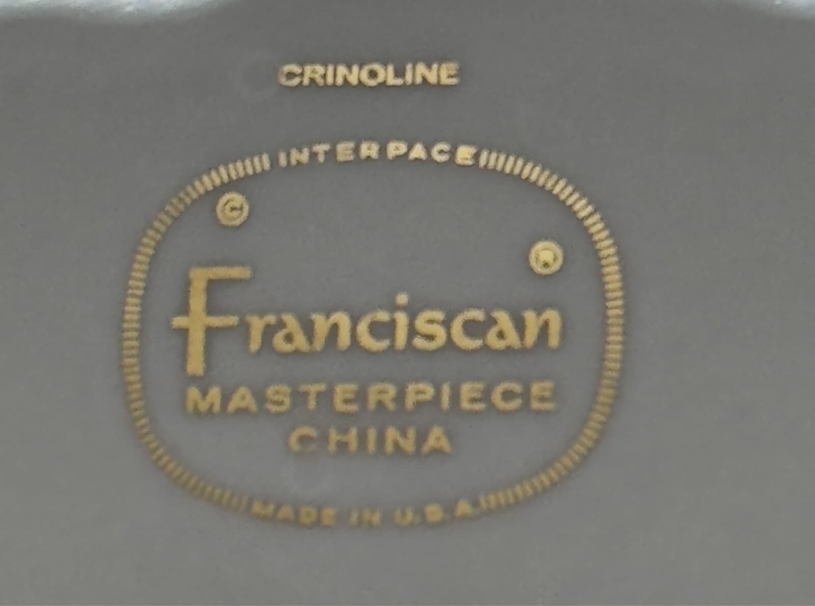 Franciscan Crinoline ( Pale Yellow) 8 1/4" Salad Plates ( set of 2) - Thumbnail 3