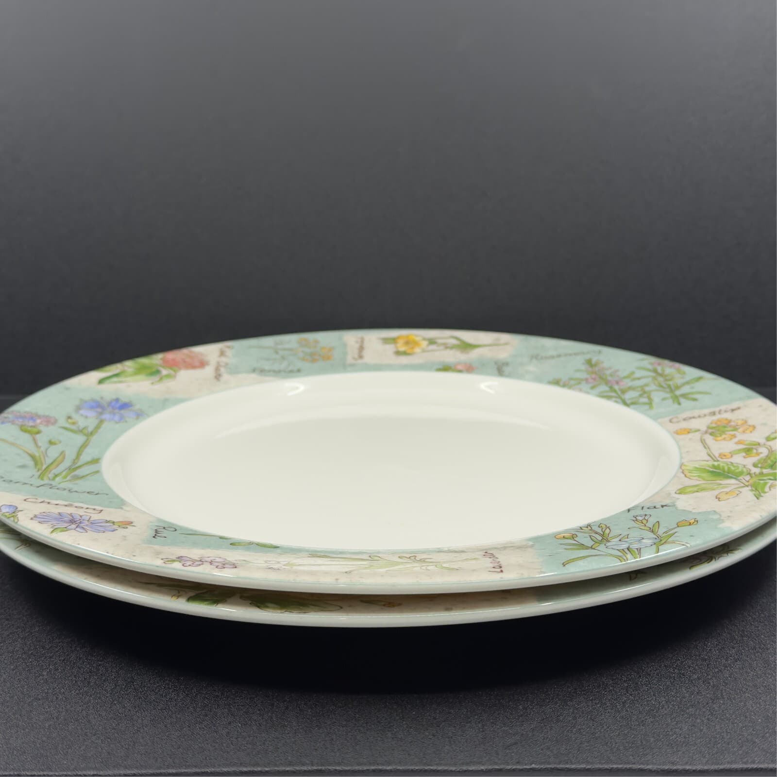 Royal Doulton/ Doulton Everyday 1996 Wildflowers Dinner Plates ( Set of 2) - Thumbnail 3