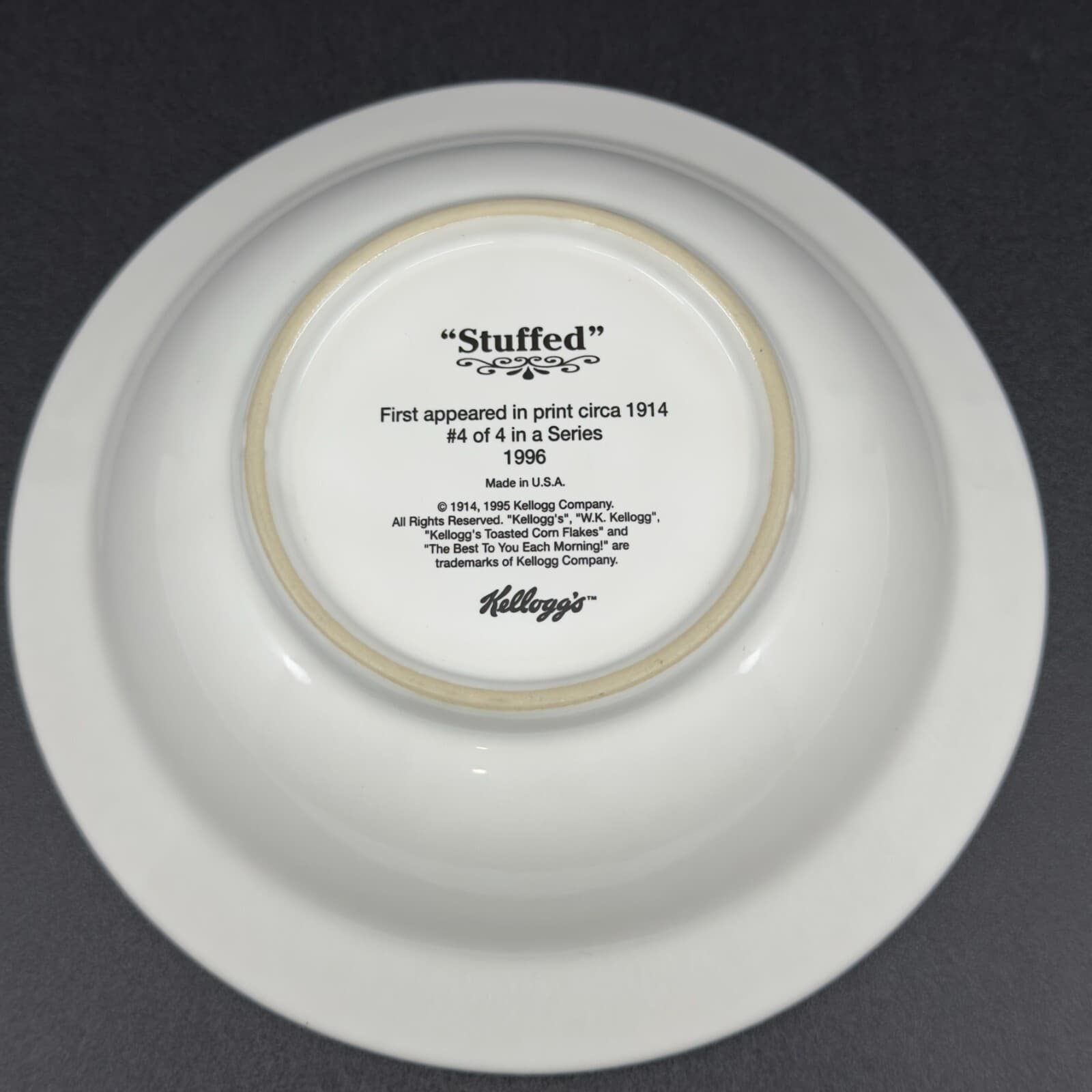 1996 Kelloggs Cereal Bowl "Stuffed" #4 of 4 in Series - Thumbnail 3