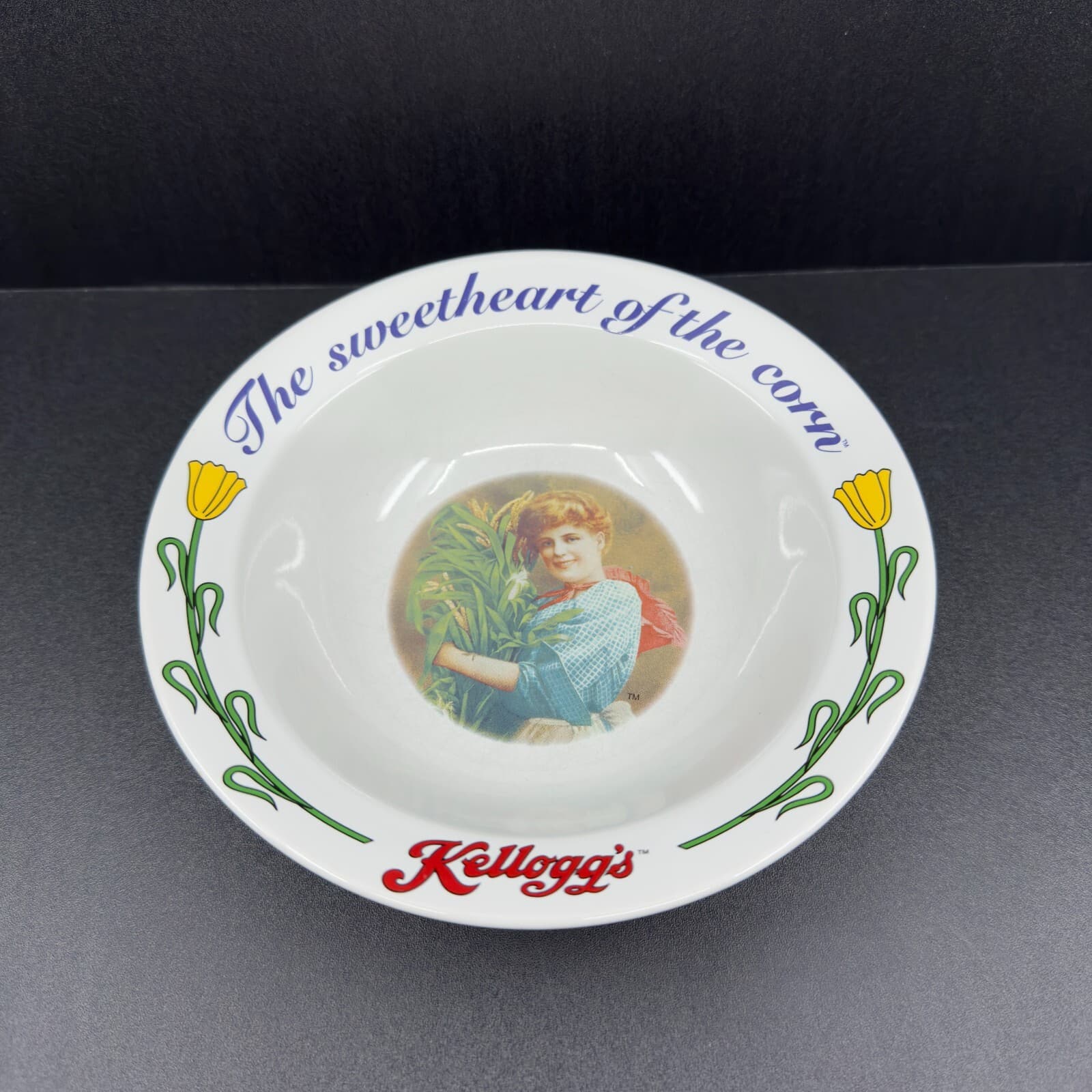 1996 Kelloggs Cereal Bowl "The Sweetheart of the Corn" #3 of 4 in Series - Image 1
