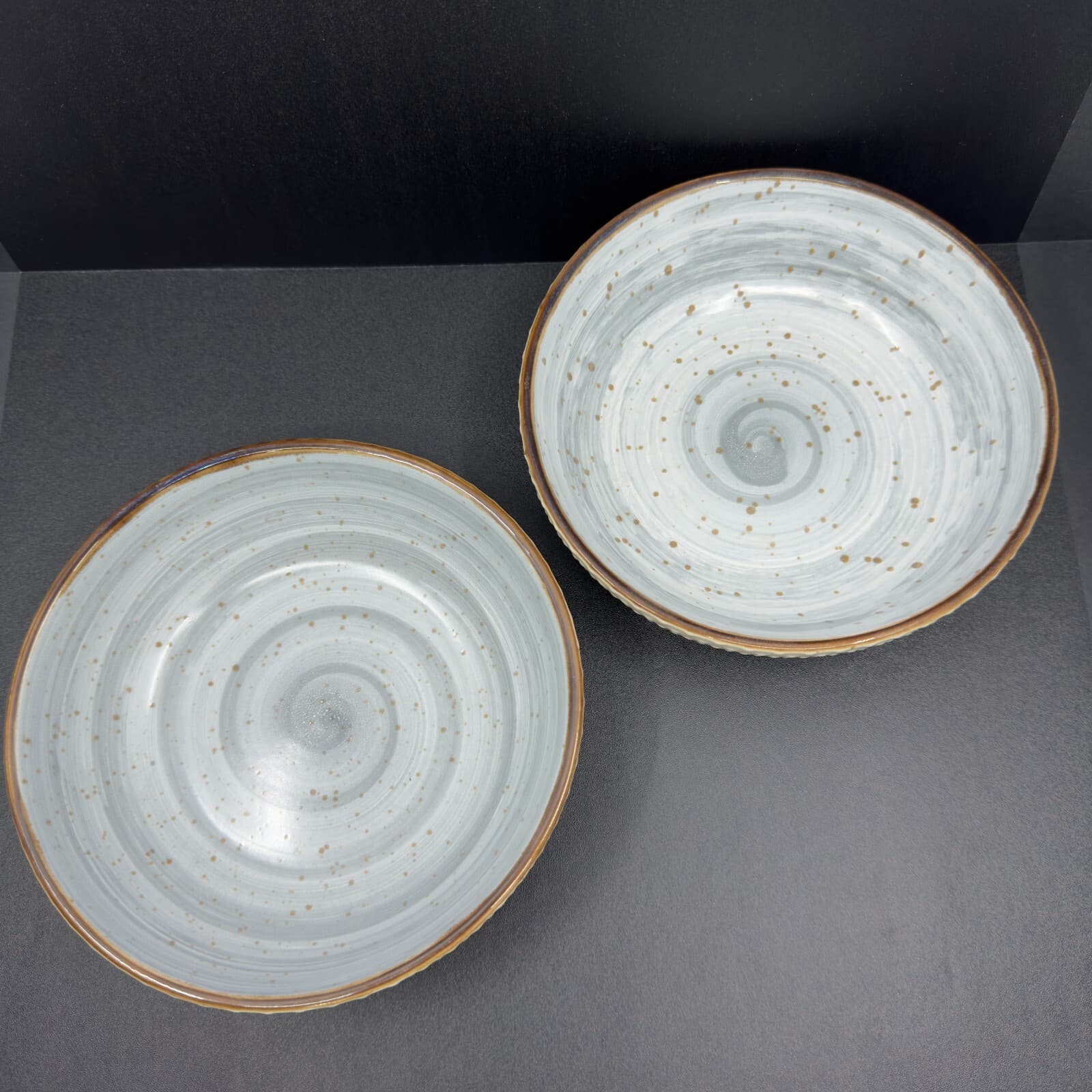 Elama Mellow Blue 7" Cereal Bowls (set of 2) - Image 1
