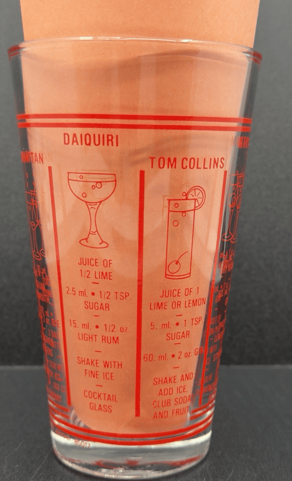 Libbey Cocktail Drink Recipe Mixing Glass 6" - Thumbnail 4