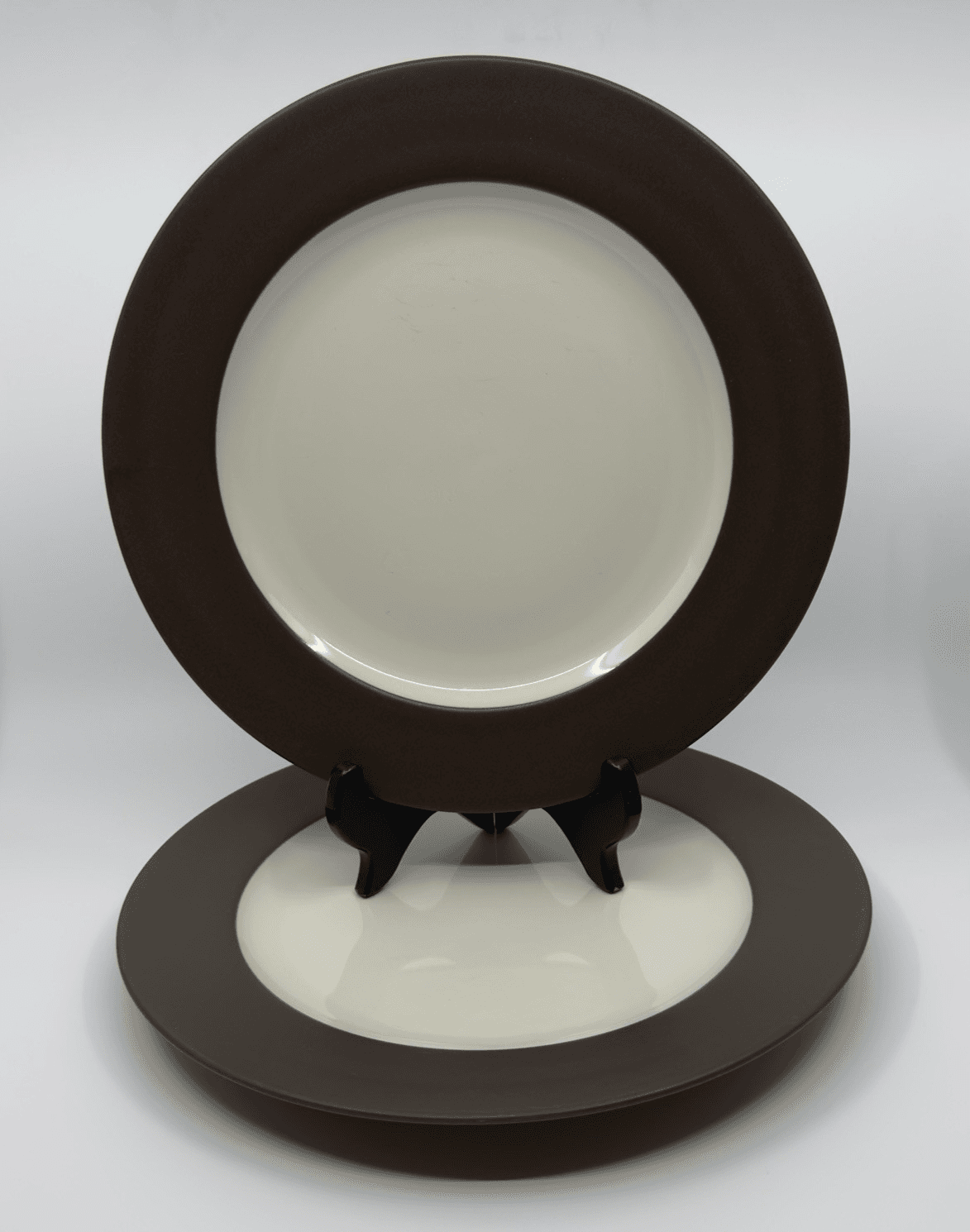Noritake Stoneware Colorwave Brown Set of 2 Dinner Plates 10 3/4" - Image 1