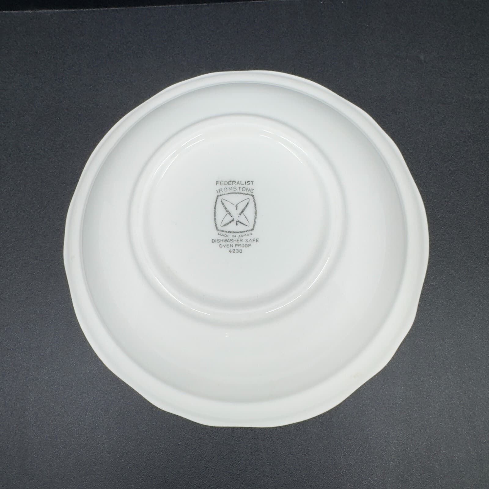 Federalist Ironstone White 4238 bowl 6 3/4" diameter - Thumbnail 2