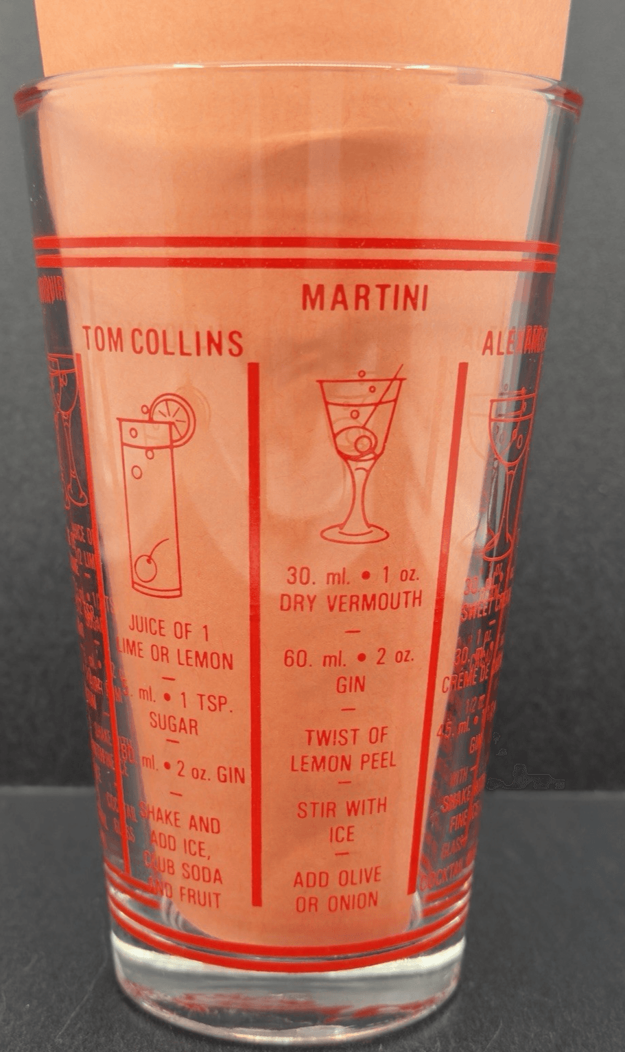 Libbey Cocktail Drink Recipe Mixing Glass 6" - Thumbnail 3