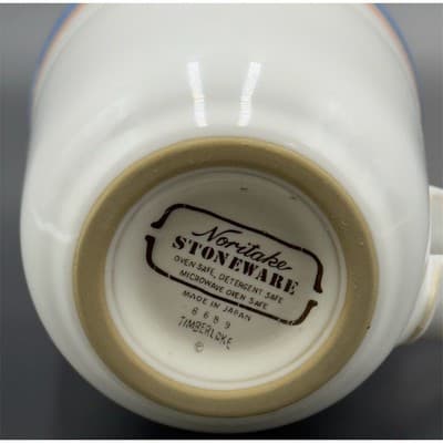 Noritake Timberlake Stoneware Mug White 4" Oven Microwave Dishwasher Safe - Thumbnail 2