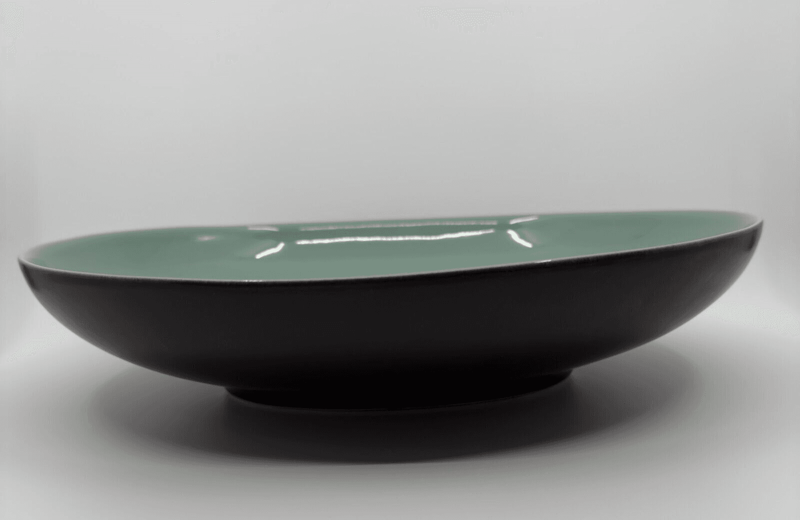 Costa Nova Stoneware Vegetable Bowl 12 1/4" Caribbean Aqua - Image 1