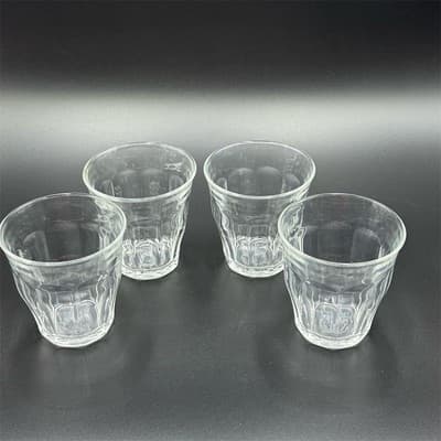 Duralex Picardie Glass Tumblers Set of 4 Clear Classic Design - Image 1