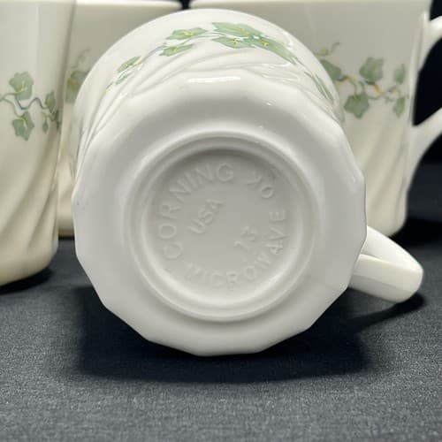 Corning Callaway Ivy Set of 4 Coffee Cups measuring 3 3/8" - Thumbnail 3
